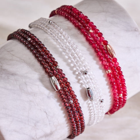 Granat | 925er Sterlingsilber | Edelstein-Wrap